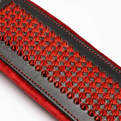 Tarazco Red/Black Red Studded Accordion Shoulder Straps - Premium Comfort and Style image 8
