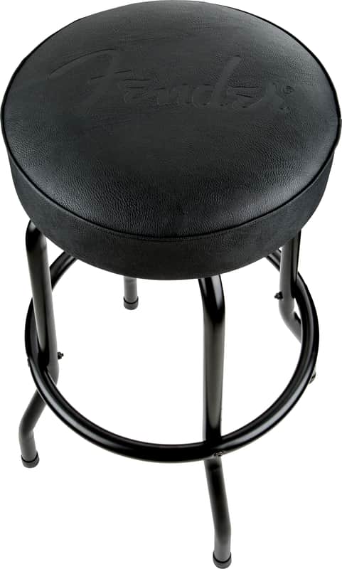 Fender Fender Embossed Black Logo Barstool Black/Black 30"