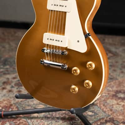 Gibson Les Paul Standard 50s P-90 Electric Guitar - Goldtop with Hardshell Case image 5