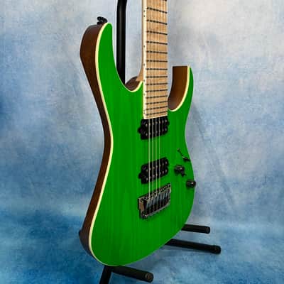 2020 Ibanez RGR5227MFX-TFG Prestige Transparent Fluorescent Green, MIJ image 6