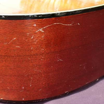 Yamaha FG-180 Red Label Jumbo Dreadnought 1971 - Natural + Hard Case image 13