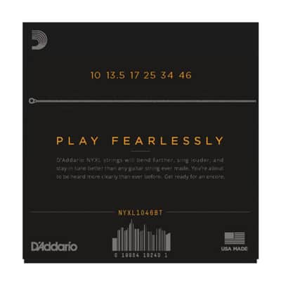 D'Addario NYXL 10-46BT Carbon Steel Alloy - Electric Guitar Strings image 2