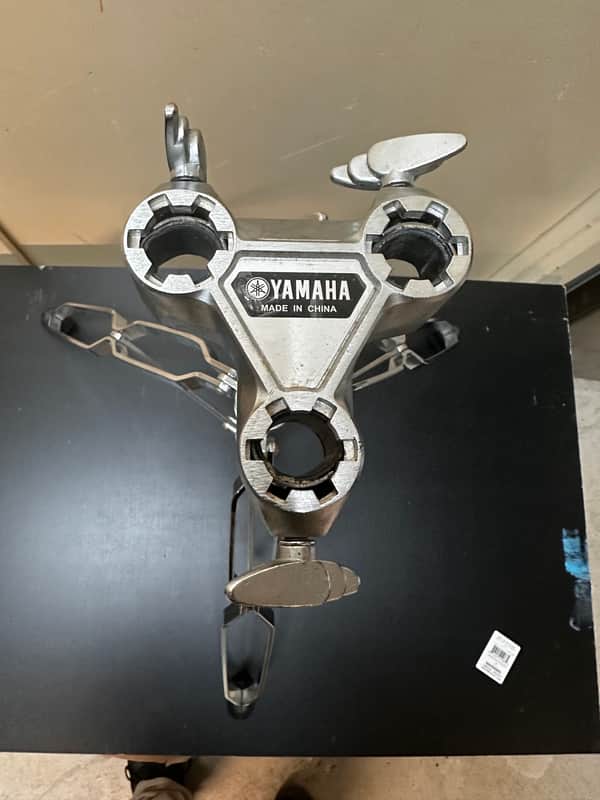 Yamaha TH-904A Extended 3-Hole 14" Receiver Tom Holder W/O Mounts 2010s - Chrome image 1