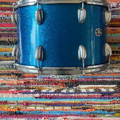 Slingerland 1970’s 14” Sparkling Blue Pearl Rack Tom image 5