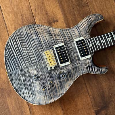 PRS Custom 24 Electric Guitar Charcoal Hybrid Package Pattern Thin 10-Top 0397875 image 5