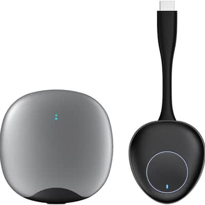 4K UHD Wireless HDMI Transmitter Receiver for Screen Mirroring Laptop/PC/Phone to TV/Projector/Monitor. 30m Range, No Wi-Fi Required, Plug & Play. Compatible with HDMI, Microsoft Teams, Zoom, Webex image 1