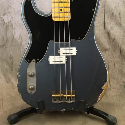 Alnus Bass luthier Made '51 P Bass - Aged Charcoal Frost Metallic image 1