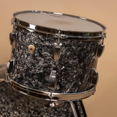 2018 Ludwig Legacy Mahogany Black Diamond Pearl Drum Set image 16