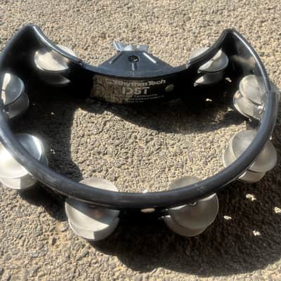 RhythmTech DST10 Drum Set Tambourine with Nickel Jingles 2010s - Black image 2