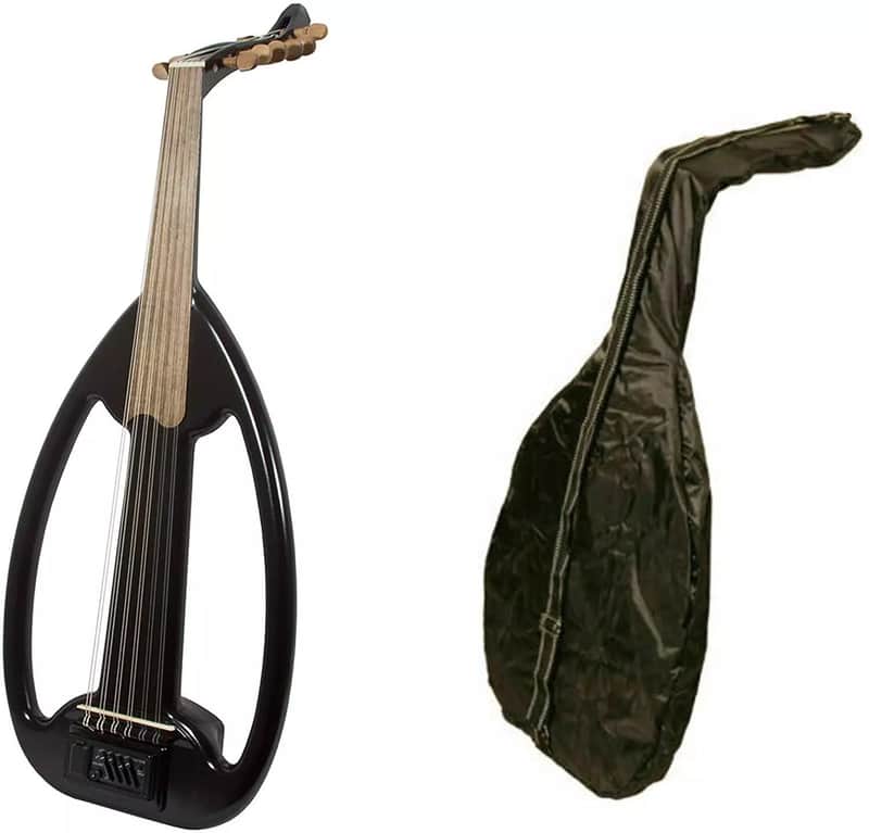 Electric Arabic Oud with Pegs – Gig Bag, Picks, Book & Extra Strings image 1