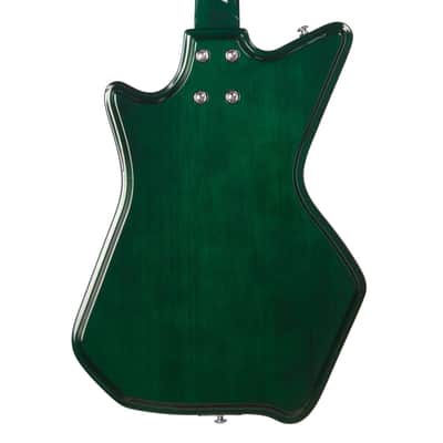 Airline Guitars Jetsons 2P FM Green Burst Flame image 5