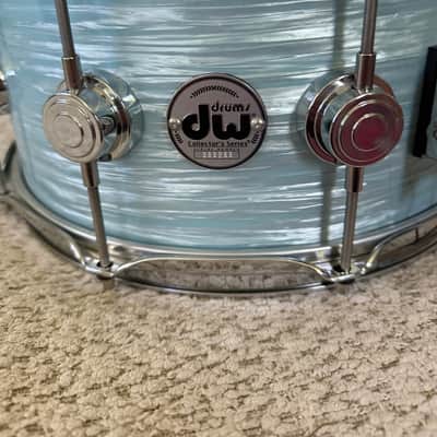 DW Collectors series Maple Standard snaer 2020s - Pale Blue Oyster image 5
