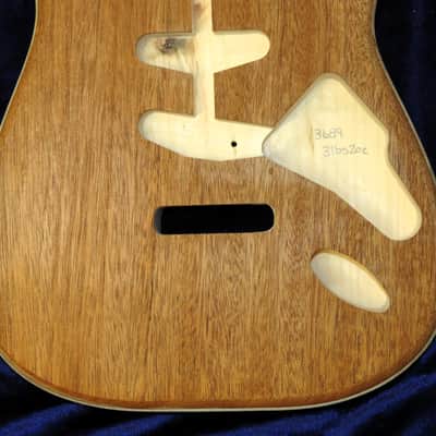 Mahogany Top / Aged Pine Strat body - Standard - 3lbs 2oz #3689 USA IMPORT CHARGES INCLUDED image 4