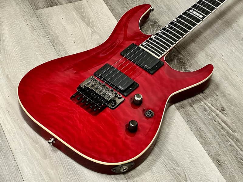 ESP Horizon FR-II Trans-Red Quilted Maple Top image 1