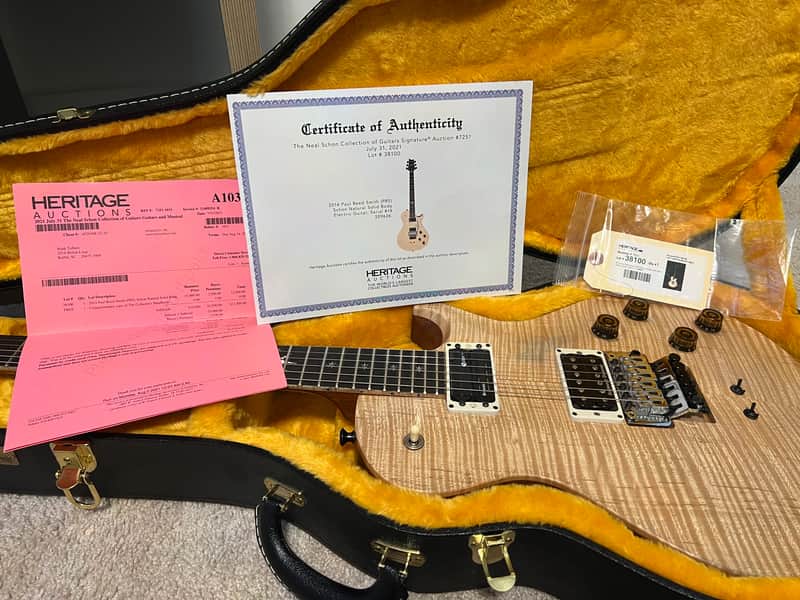 PRS Custom Built stage played Neal Schon Collection Heritage Auction 2014 - Natural image 1
