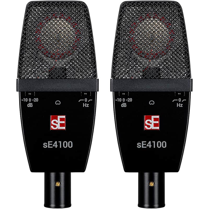 sE Electronics SE4100 Large Diaphragm Cardioid Condenser Microphone (Pair) image 1