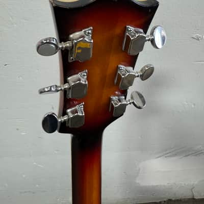 RARE VINTAGE Univox Pro Jazz Guitar ES-175 L-5 Semi Hollowbody Open Book Headstock MIJ Japan 70’s - Sunburst image 11