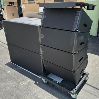 (4)JBL SRX910LA Dual 10" Powered Line Array Loudspeaker W/(2) SRX928S Subs (THS) image 6