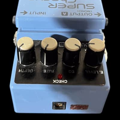 Boss CH-1 Super Chorus (Dark Gray Label) 2001 - Present - Blue X9196 image 3
