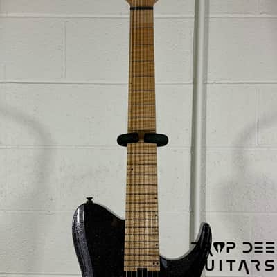 Balaguer USA Series Seraph Modern 7 Baritone 7-String Electric Guitar w/ Case (924) - Gloss Metallic Black image 10