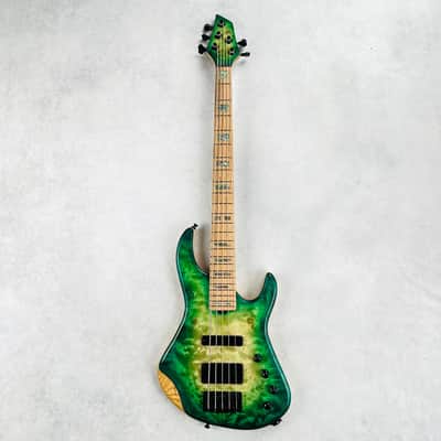 AC Guitars RetroB 5/35 Custom Figured Maple 5-String 2025 - Green Burst image 2