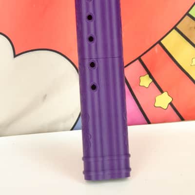 BaFlute F# Medium Low Tone Drone Flute, 432hz Double Chamber Drone Flute, Native American Style Flute, Purple image 3