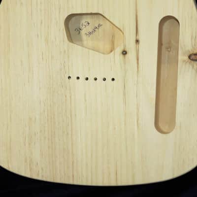 1 Piece Aged Pine Telecaster Tele Body Standard 3lbs 14oz #3652 USA IMPORT CHARGES INCLUDED image 3
