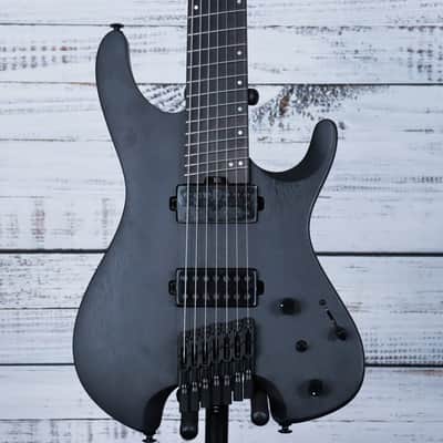Ibanez QX527 Q Standard Headless 7-String Electric Guitar w/Bag | Weathered Black image 1
