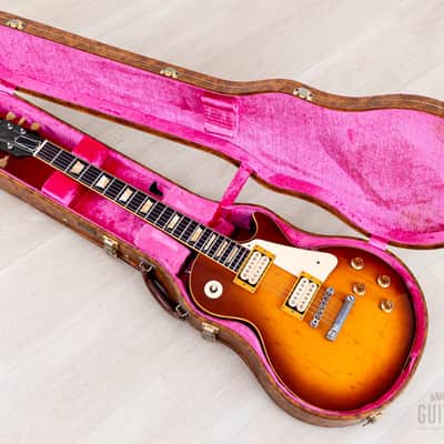 1980 Tokai Reborn Old Love Rock LS120 Original Burst w/ Lifton-Style Case, Double Cream DiMarzio PAF image 19