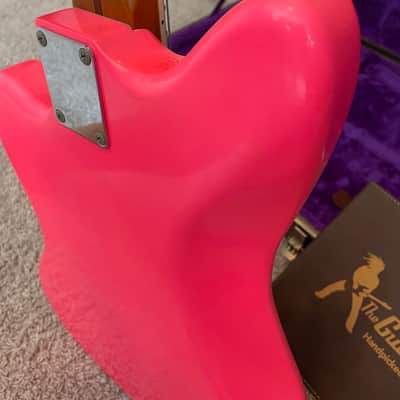Guitar Dude Custom 1 of 1 HOT PINK 'Jazzmaster Hybrid, 7 lbs 12 oz’s!! Lollar '58 PU's, Premium Alder, Vintage Electronics, Aged Nitro & Fender American Vintage Hardware, Plastic & Pickguard - w/ OHSC & COA! image 17