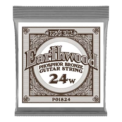 Ernie Ball .024 Earthwood Phosphor Bronze Guitar Strings 6 Pack image 2