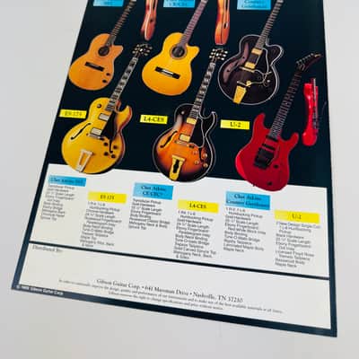 Gibson "The Legend Lives On" Brochure 1989 image 2