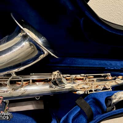 Selmer USA Omega Tenor Sax- mint- rare silver- premium overhaul! image 9
