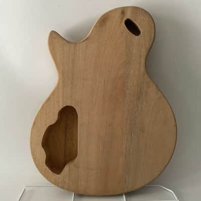 Mahogany Wood Les Paul LP Style Guitar Body with Tiger Maple Top image 3