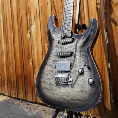 Schecter DIAMOND SERIES California Classic - Charcoal Burst  6-String Electric Guitar w/  Hard Case (2023) image 5