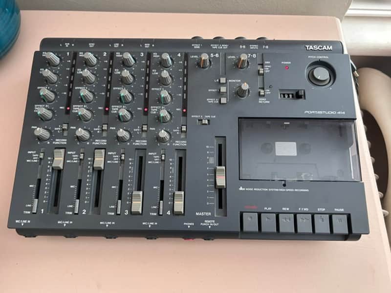 TASCAM Portastudio 414 4-Track Cassette Recorder 1980s - Gray image 1