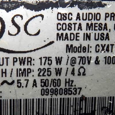 QSC CX4T power amplifier image 3