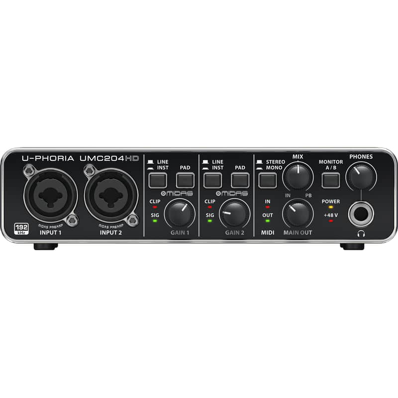 Behringer U-PHORIA UMC204HD USB 2.0 Audio Interface image 1
