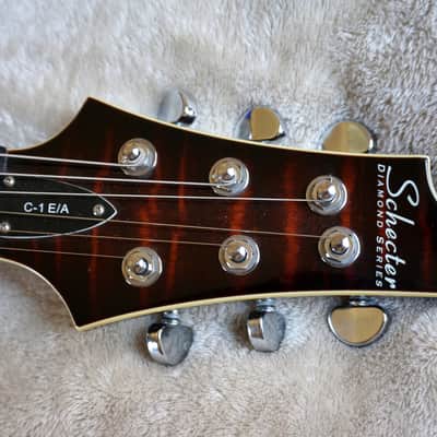 Schecter C-1 E/A Piezo Semi-Hollow Electric Guitar C1 Quilted Maple Top Korean Diamond Series image 9