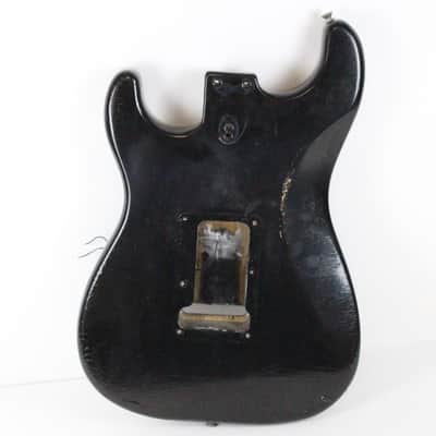 1979 Vintage Fender Stratocaster ~Killer RELIC~ Factory BLACK Ash BODY Strat USA 1970s CBS Era image 4