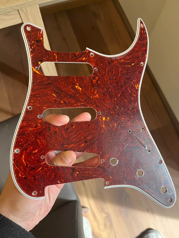Celluloid Red Tortoise Vintage style Stratocaster Pickguard image 1