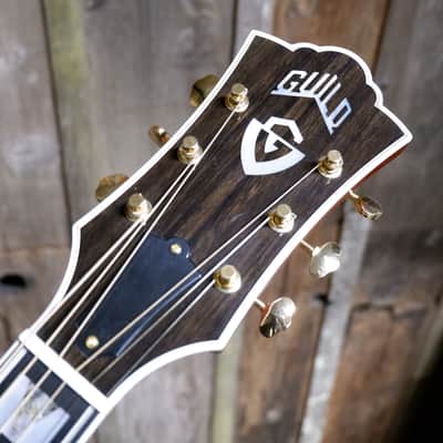Guild USA D-55E Dreadnought - Antique Burst w/ Humidified Hard Case NAMM Display Guitar image 2