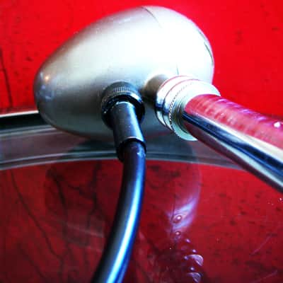 Vintage 1940's RCA MI-12017 dynamic microphone High Z w cable & Snyder DM-1 stand prop display image 12