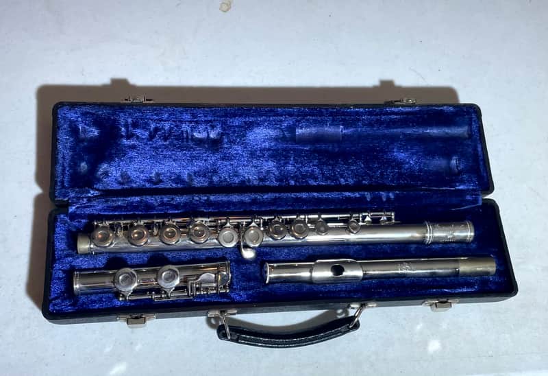 Gemeinhardt 2NP Straight-Headjoint Flute 1990 - Nickle-Plated image 1
