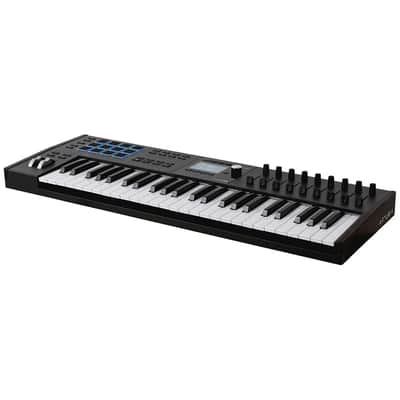 Mint Arturia KeyLab 49 Mk3 Black Bundle with Sustain Pedal & Polishing Cloth – 49-Key USB MIDI Controller, DAW Integration, Faders, Encoders, Pads & Analog Lab Pro Software for Music Production image 4