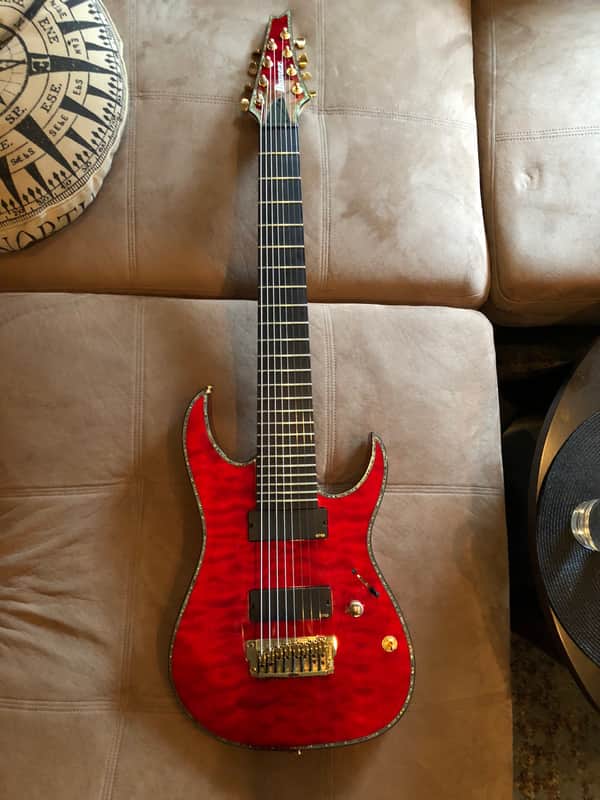 Ibanez Iron Label RGIX28FEQM 8-String Guitar | Reverb