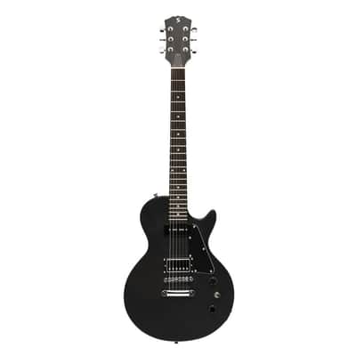 Stagg Standard Series, Electric Guitar With Solid Mahogany Body Flat Top Sel-Hb90 Blk image 1