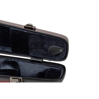 Crossrock Straight One-piece Body Soprano Saxophone Case, Fiberglass Hardshell, Backpack Strap, Red image 5