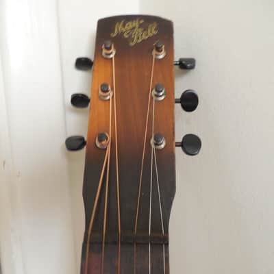 Slingerland May Bell Parlor Guitar Sunburst 1930's Vintage image 3