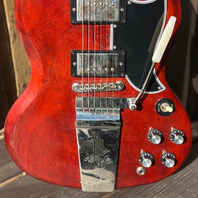 2026 Used Epiphone "Inspired by Gibson Custom" '64 SG Standard 2025 - Present - Cherry Red image 2